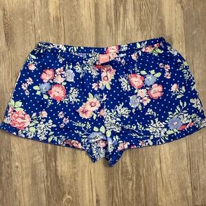 SILKY FLORAL PJ SHORTS